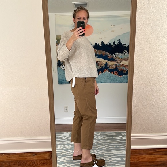 Poetry Boat Neck Cashmere Sweater Ecru Women’s Size 8/10 - Picture 5 of 9